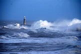 Sfondi : Faro, mare, oceano, tempesta, onde, colpi, vento, brutto tempo ...