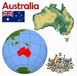 Mapa de localización de Australia — Archivo Imágenes Vectoriales ...