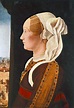 Portrait of Ginevra Sforza Bentivoglio,c.1480 by Ercole de Roberti ...