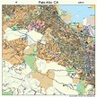 Palo Alto California Street Map 0655282