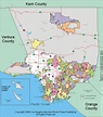 Map Of La County Cities - CountyGISMap.com