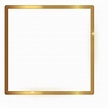 Marco cuadrado dorado delgado - Descargar PNG/SVG transparente