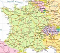 Mapa de carreteras de Francia y Suiza | Suiza | Europa | Mapas del Mundo