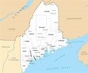 Maine Cities And Towns Map - Island Maps