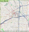Large detailed map of Fort Worth - Ontheworldmap.com