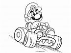 Desenhos de Mario Kart para colorir - Páginas para impressão grátis