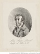 Portrait de Louis Pierre Louvel, en buste, de 3/4 dirigé à gauche dans ...