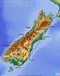 StepMap - Neuseeland Südinsel - Landkarte für Welt
