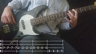 Incubus - Love Hurts Bass Cover (Tabs) - YouTube