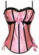 Hot and pretty in baby doll pink. Satin baby doll style corset ...