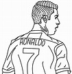 Desenhos de Cristiano Ronaldo para colorir - Bora Colorir