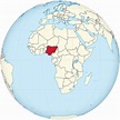 ⊛ Mapa de Nigeria Político & Físico Con Países y Capitales 2024