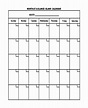 FREE 6+ Sample Blank Printable Calendar Templates in MS Word | PDF