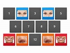 Parts of the face memory game - Pares iguales