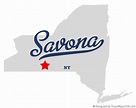 Map of Savona, NY, New York