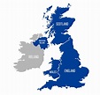 United Kingdom map. England, Scotland, Wales, Northern Ireland. Vector ...
