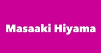 Masaaki Hiyama - Spouse, Children, Birthday & More