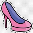 Princesa Zapatos Con Tacones Dibujos Animados Color Clipart Vector ...