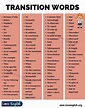 Transition Words: Useful List of 99 Linking Words in English - Love English