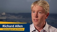 VIDEO: Earthquake Lessons - Professor Richard Allen - UCSD-TV ...