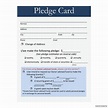 Pledge Card Template Printable - Gridgit.com
