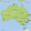 Australien mit Städten und Bundesstaaten von maxi76 - Landkarte für ...