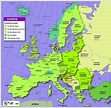 Free Political Map of Europe with countries in PDF