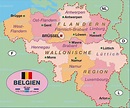 Belgien Karte / Sehenswürdigkeiten | Länder | Goruma / Landkarte ...