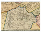 Dedham, Massachusetts 1852 Old Town Map Custom Print - Boston Vicinity ...