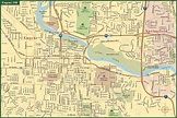 Eugene Downtown Map | Digital Vector | Creative Force
