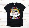 Unicorn Mom Shirt Unicorn Shirt Unicorn Mother Unicorn | Etsy