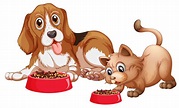 Dog Eating Vector Art, Icons, and Graphics for Free Download