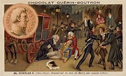 Assassination of the Duke of Berry by Louis Pierre Louvel, 1820 stock ...