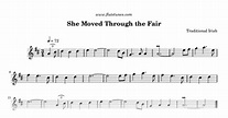 She Moved Through the Fair (Trad. Irish) - Free Flute Sheet Music | flutetunes.com
