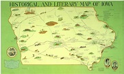 Iowa History Month: Historical and Literary Map of Iowa | Primary ...