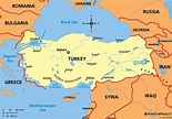 Turquia continente mapa - Mapa da Turquia continentes (Ásia Ocidental e ...