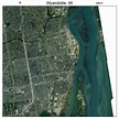 Aerial Photography Map of Wyandotte, MI Michigan