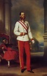Franz Joseph I, Emperor of Austria wearing the dress uniform of an ...