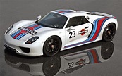 Right Stripes: Porsche 918 Spyder Painted in Full-Color Martini Racing ...