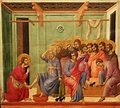 Duccio di Buoninsegna (1255- 1318 o 1319) - Gesù lava i piedi degli ...