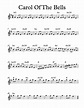Free Sheet Music for Carol of the Bells (Traditional). Enjoy ...