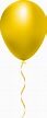 Ballons Transparent Yellow - Yellow Balloon Clipart Png - Large Size ...