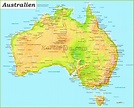 Australien karte mit städten