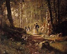 Spaziergang im Wald - Iwan Iwanowitsch Schischkin als Kunstdruck oder ...