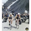 Jacques Anquetil and Raymond Poulidor climb the Col du Galibier on ...