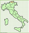 Bolzano location on the Italy map
