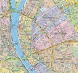 Budapest district Karte - Karte der Bezirke in budapest (Ungarn)