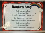 Rainbow song | Rainbow songs, Rainbow lessons, Preschool circle time