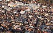 Loughborough town centre from the air | aerial photographs of Great ...