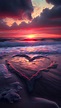 Heart in sea water Wallpapers Download | MobCup
